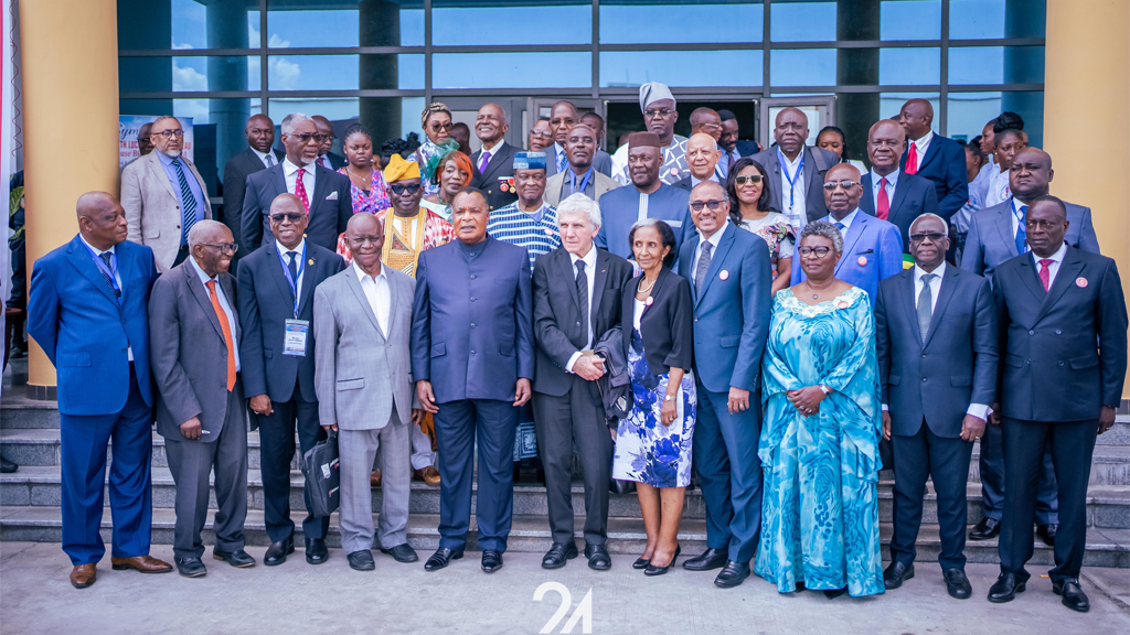 H.E. Dénis Sassou-Nguesso, President of the Republic of Congo with High level delegation at the end of the symposium