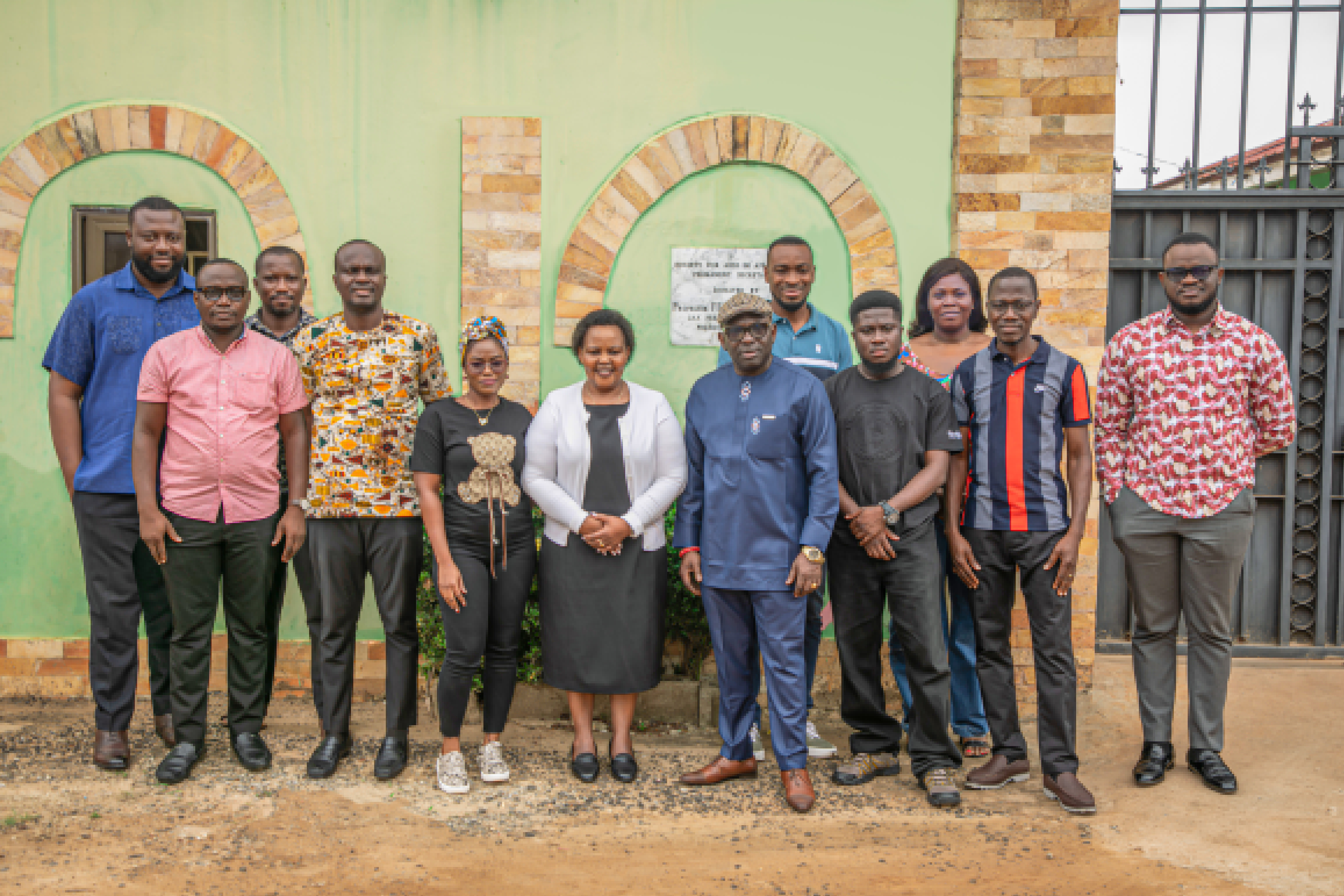 Dr. emmy j. chesire an saa board member visited the headquarters during the host country assessment visit period in ghana