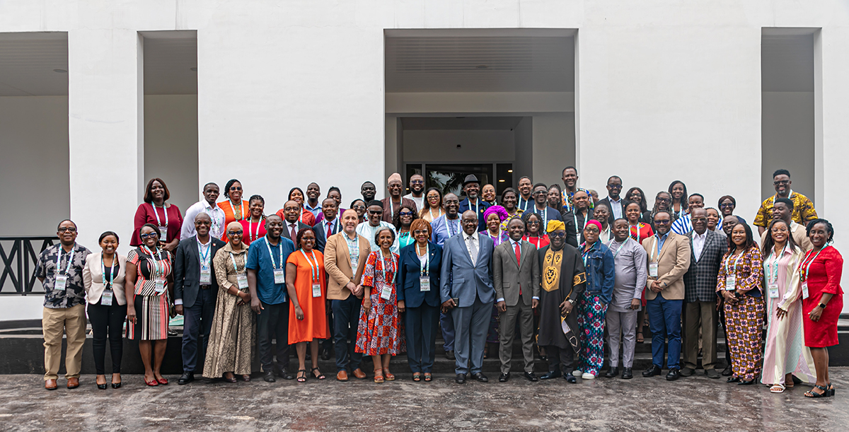 A group photograph with the Minister of Health, Hon. Kwabena Mintah Akandoh, SAA Executive Board Members, SAA Board of Trustees, ISC Members, Partners at the ICASA 2025 Ghana Marathon Meeting, 19-20 August 2025, Lancaster Hotel, Accra – Ghana