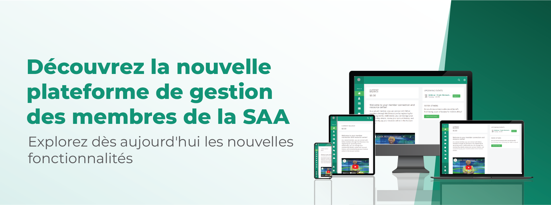 Découvrez la nouvelle plateforme de gestion des membres de la SAA